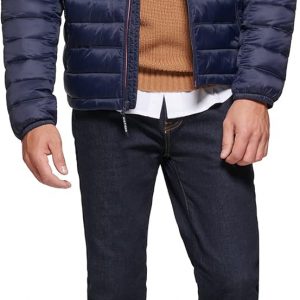Tommy Hilfiger Ultra Loft Chaqueta inflada, ligera y plegable para hombre, tallas estándar, grandes y altas