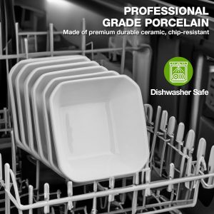 Mfacoy 6 Pack Ceramic Dipping Bowls - 3 oz Sauce Dishes, Mini Bowls for Side Dish, Sushi, BBQ, Party Condiments Set