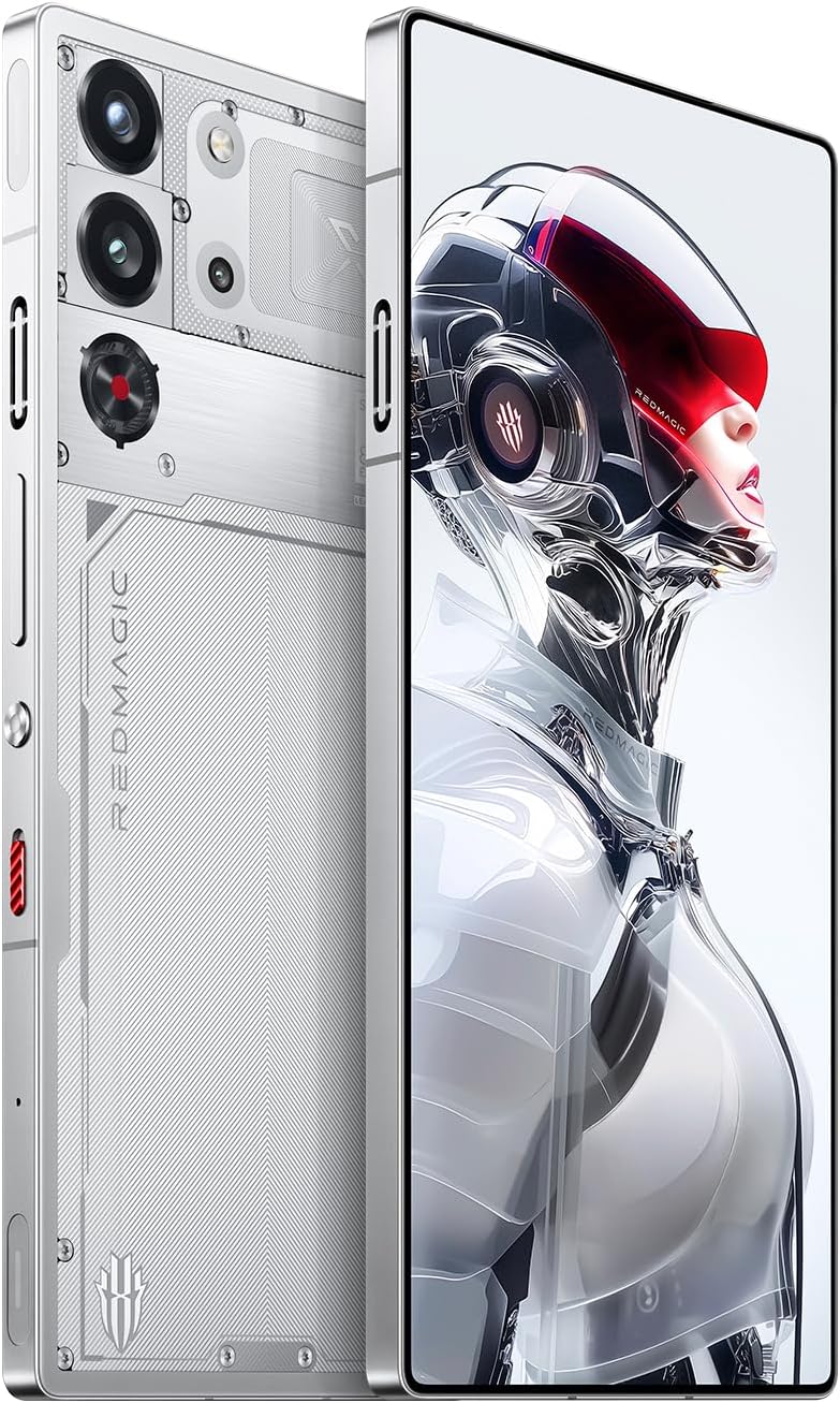 REDMAGIC 10S Pro Smartphone 5G, 144Hz Gaming Phone, 6.85" 1.5K AMOLED, Under Display Camera, Android Phone, 16+512GB, Dual-Sim, Unlocked Phone Silver