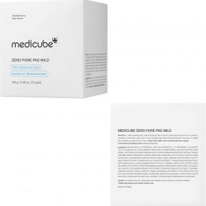 Medicube Zero Pore Pads Mild 2.0 (70 units) - Gentle Calming Toner Pads for Exfoliation, Minimizing Pores, and Blackhead Removal with PHA - Ideal for All Skin Types - Korean Skin Care