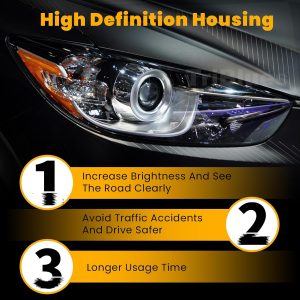 Headlights Replacement for 2013 2014 2015 2016 Mazda CX-5, Headlight Clear Lens Left Driver Side Front Head Light Headlamp for 2013-2016 Mazda CX-5