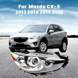 Headlights Replacement for 2013 2014 2015 2016 Mazda CX-5, Headlight Clear Lens Left Driver Side Front Head Light Headlamp for 2013-2016 Mazda CX-5