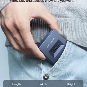 ACASIS M.2 NVMe & SATA to USB C Docking Station, NVME SSD Enclosure Adapter, USB 3.2 Gen 2(10 Gbps), Aluminium Alloy Housing, Support M.2 (M Key) NVMe and (B+M Key) SATA-Based SSD