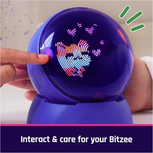 BITZEE, Hamster Ball Interactive Toy Hamster with Over 20 Hamsters Inside, Rolls & Reacts to Touch, Digital Pet Gifts & Stocking Stuffers for Kids