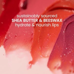 Burt's Bees - Bálsamo labial para rellenar los calcetines, fórmula de bálsamo tintado 2 en 1 de larga duración, infusión de color con manteca de karité hidratante, dalia roja (paquete de 2)