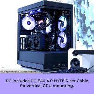 iBUYPOWER Y40 PRO Black Gaming PC Desktop Computer AMD Ryzen 9 7900X CPU, NVIDIA GeForce RTX 5070Ti 16GB GPU, 32GB DDR5 RGB 5200MHz RAM, 2TB NVMe SSD, Windows 11 Home, Keyboard, Mouse - Y40BA9N57T01