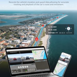 REDTIGER 4K Dash Cam Front Rear, STARVIS 2 Sensor, Free Card Included, 5.8GHz WiFi-20MB/s Fast Download, Dash Camera for Cars with GPS, WDR Night Vision, 170°Wide Angle, 24H Parking Mode(F7NP)
