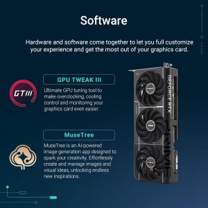 ASUS The SFF-Ready Prime GeForce RTX™ 5070 12GB GDDR7 Graphics Card (PCIe® 5.0, 12GB GDDR7, HDMI®/DP 2.1, 2.5-Slot, Axial-tech Fans, Dual BIOS)