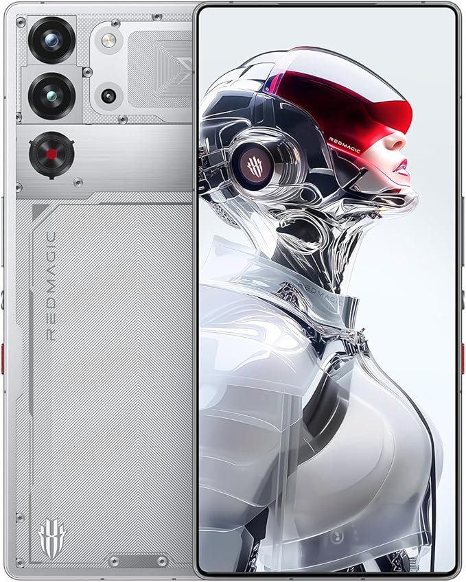 REDMAGIC 10S Pro Smartphone 5G, 144Hz Gaming Phone, 6.85" 1.5K AMOLED, Under Display Camera, Android Phone, 16+512GB, Dual-Sim, Unlocked Phone Silver