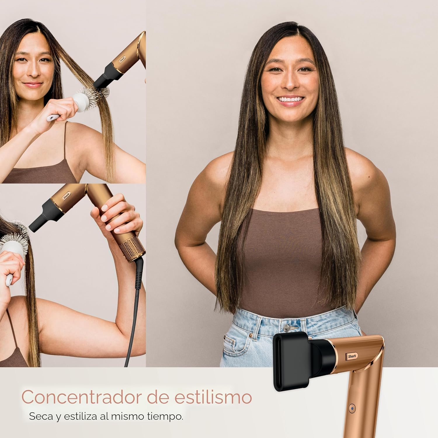 Shark FlexStyle® (edición especial) | Sistema de peinado y secado de aire | Potente cepillo secador de pelo y multiestilizador | Rizadores de envoltura automática, cepillo ovalado, concentrador y