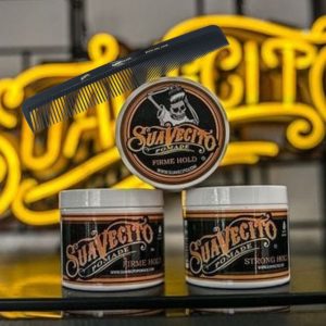 Suavecito firme hold con peine de regalo
