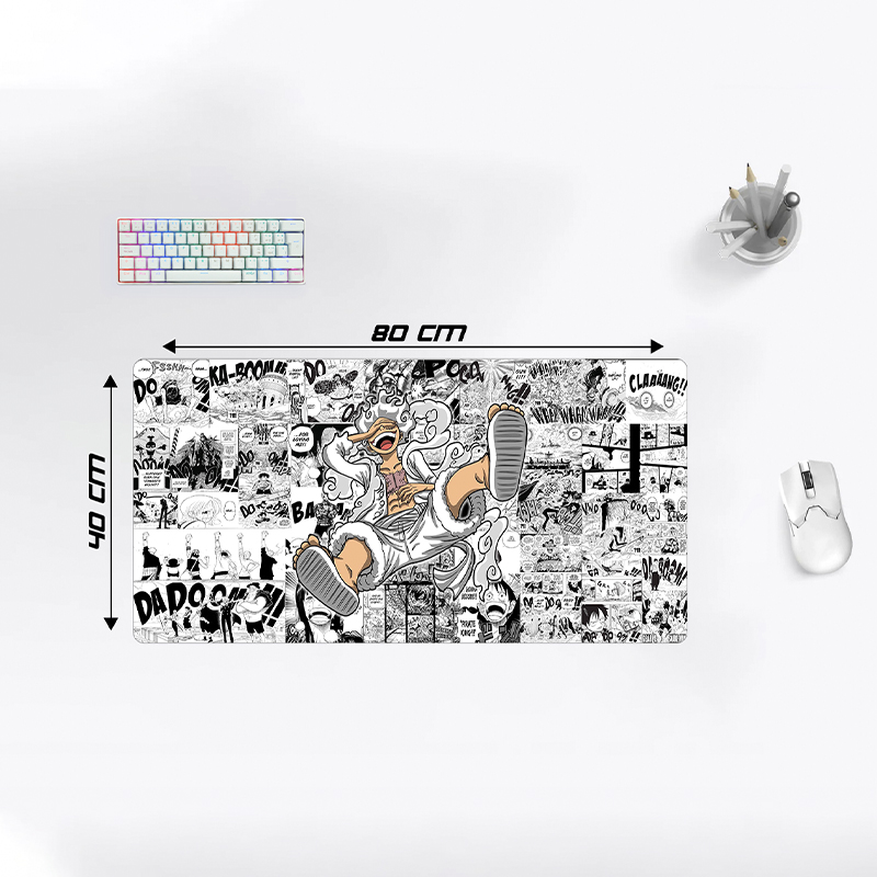 Mousepad L 80×40 cm Diseño (One Piece, Five Gear)