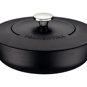 Freidora Tramontina Trento de hierro fundido esmaltado con revestimiento interior antiadherente Starflon Excellent, 28 cm, 4,1 L