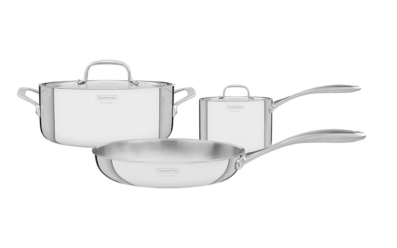 Juego de utensilios de cocina Tramontina Flavcity de acero inoxidable con triple cuerpo, 3 piezas 65240/214