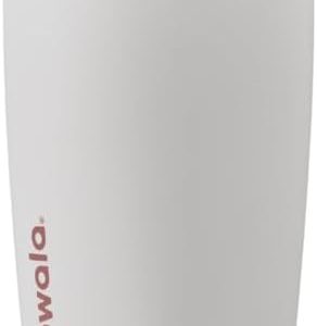 Owala SmoothSip Slider - Vaso de café aislado de acero inoxidable, taza de café helado reutilizable, taza de viaje para café caliente, libre de BPA, 12 onzas, vainilla