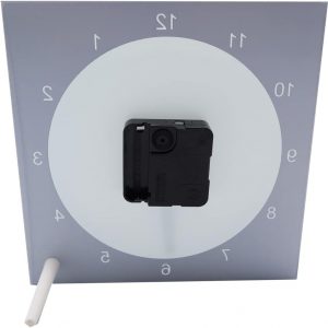 20pcs Sublimation Blank Clock Glass Photo Frame 7.8" x 7.8" Picture Framed Wall Decor DIY Heat Transfer Press Printing