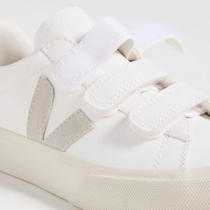 VEJA Hombres Recife Logo Extra Blanco/Natural EU 43 (US Hombre 10) Medium