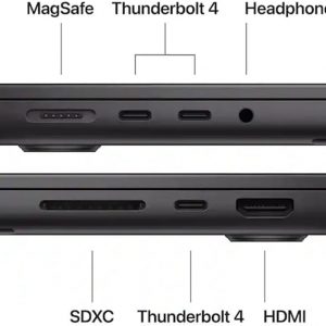 Apple MacBook Pro de 14 pulgadas con chip M5, CPU de 10 núcleos y GPU de 10 núcleos, finales de 2025 - Negro espacial, estándar, memoria de 32 GB, adaptador de 70 W, SSD de 512 GB