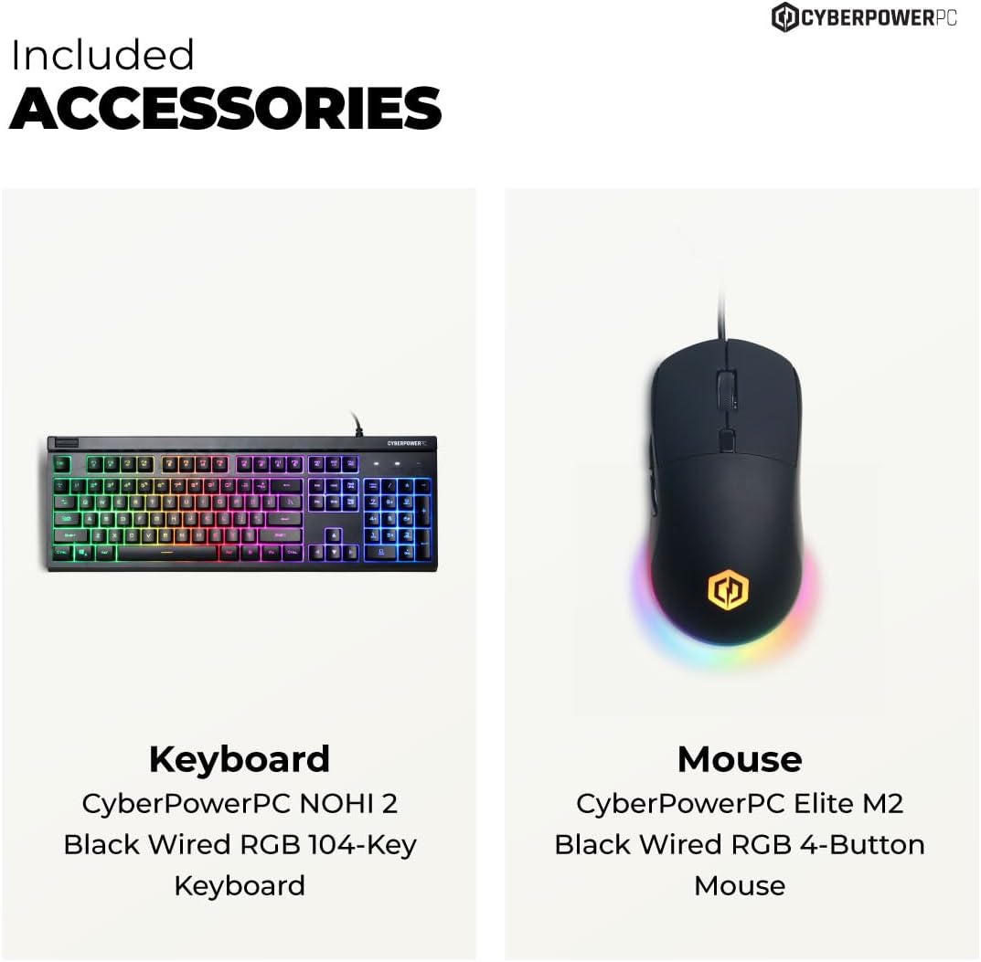 CyberPowerPC Gamer Xtreme VR Gaming PC, Intel Core i5-13400F 2.5GHz, GeForce RTX 5060 8GB, 16GB DDR5, 1TB PCIe 4.0 SSD, WiFi Ready y Windows 11 Home (GXiVR8060A40)