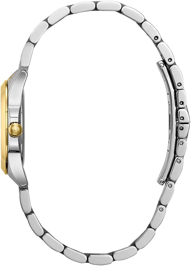 Bulova Women's Classic Stainless Steel Watch and Mother of Pearl Dial