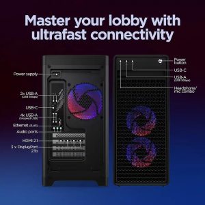 Lenovo Legion Tower 5 Gaming Desktop, AMD Ryzen 7 7800X3D NVIDIA GeForce RTX 5070 12GB GDDR7, 64GB DDR5 5600MT/s, 2TB SSD, 2TB HDD, Whisper-Quiet Legion Cooling, Windows 11 Pro, REDRAGON Accessories