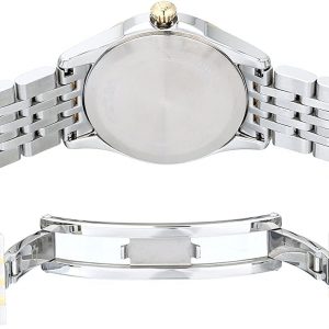 Bulova Women's Classic Stainless Steel Watch and Mother of Pearl Dial