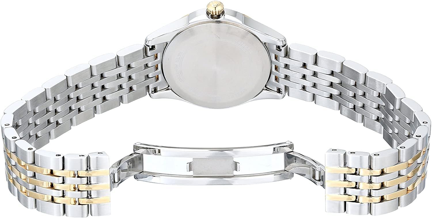 Bulova Women's Classic Stainless Steel Watch and Mother of Pearl Dial