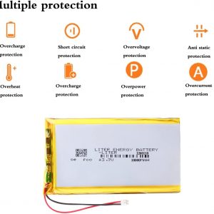 3.7V 1260110 10000mAh Lithium Polymer ion Battery Rechargeable Polymer Battery Pack with JST 2.0mm Connector