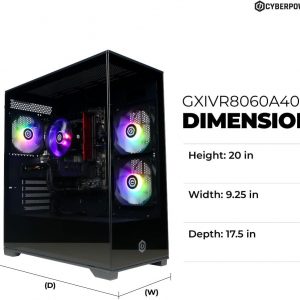 CyberPowerPC Gamer Xtreme VR Gaming PC, Intel Core i5-13400F 2.5GHz, GeForce RTX 5060 8GB, 16GB DDR5, 1TB PCIe 4.0 SSD, WiFi Ready y Windows 11 Home (GXiVR8060A40)