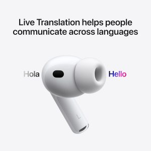 Apple AirPods Pro 3 Wireless Earbuds, Active Noise Cancellation, Live Translation, Heart Rate Sensing, Hearing Aid Feature, Bluetooth Headphones, Spatial Audio, High-Fidelity Sound, USB-C Charging