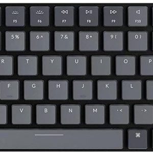 Keychron K3 Versión 2, 75% de diseño, 84 teclas Teclado mecánico inalámbrico ultrafino Bluetooth/USB con cable con retroiluminación blanca, interruptor marrón óptico Keychron de perfil bajo