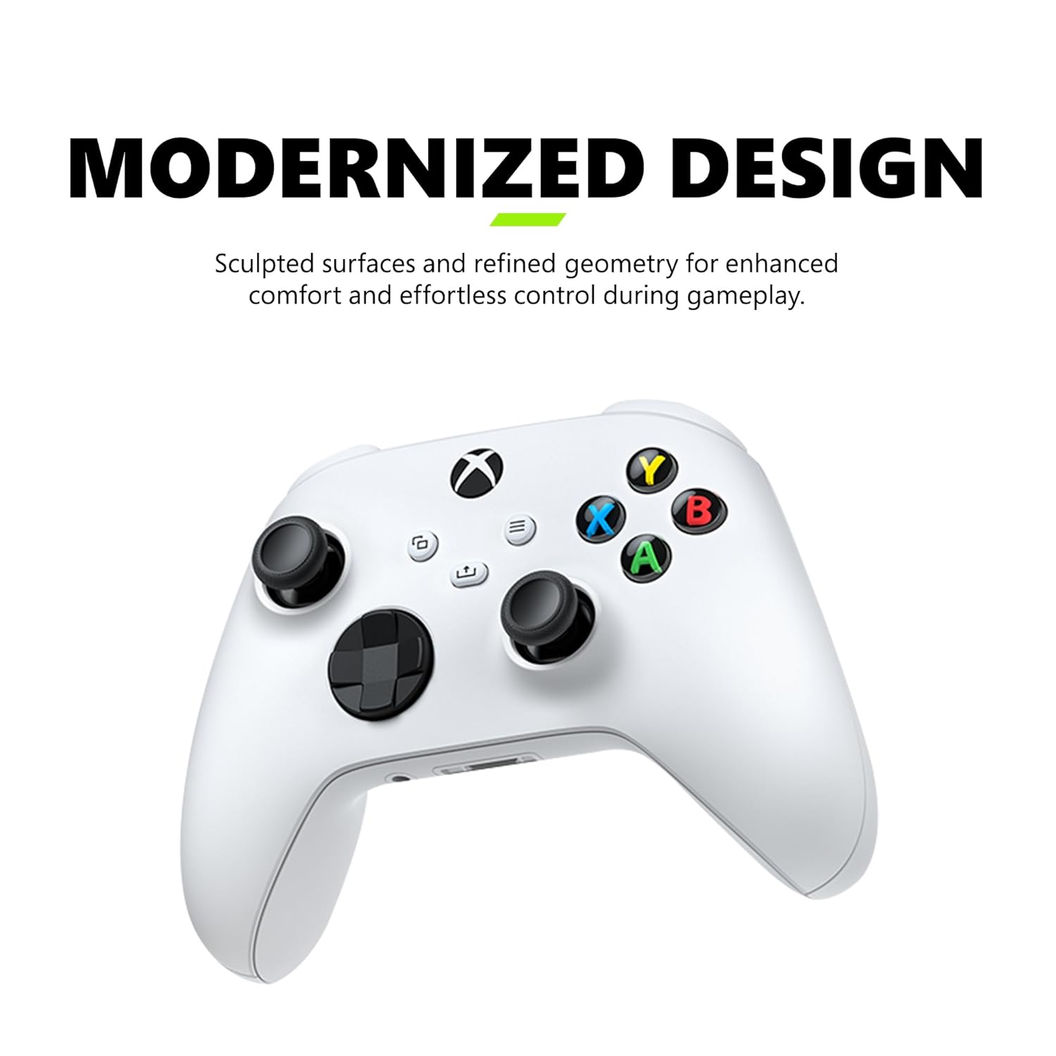 Xbox Wireless Gaming Controller (2025) – Robot White – Play on Xbox, Windows, Android, iOS, FireTV Sticks, Smart TVs, VR Headsets
