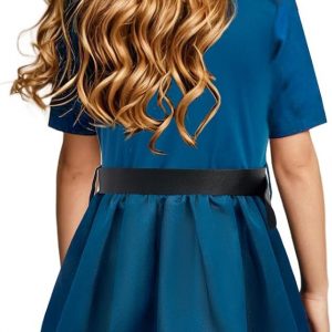 G.C Girls Pilot Costume Dress Sunglasses Accessories Kids Toddler Halloween Cosplay Role Play Party Birthday Gifts