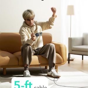 ESR Cargador Magsafe con soporte, cargador inalámbrico de 15 W, cargador Qi2 Magsafe para iPhone 15/14/13/12, AirPods 4/3/Pro/Pro 2, Galaxy S25, almohadilla de carga magnética fuerte con cable tipo C