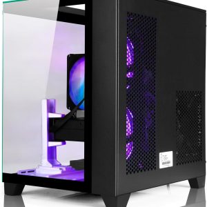 LXZ Prebuilt Gaming PC Ryzen 7 8700F, GeForce RTX 5060 (8GB), 32GB DDR5 RAM, 1TB NVMe 3.0 SSD – Desktop Computer, Tower PC for VR 4K Gamers & Creators