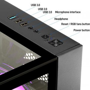 LXZ Prebuilt Gaming PC Ryzen 7 8700F, GeForce RTX 5060 (8GB), 32GB DDR5 RAM, 1TB NVMe 3.0 SSD – Desktop Computer, Tower PC for VR 4K Gamers & Creators