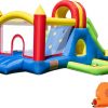 HuaKastro Large Bounce House for Big Kids – Inflatable Playground with Tall Slide, Climbing Wall, Water Pool, Bouncy Ball Pit, Tunnel, Ring Toss Cones, Perfect for Backyard Party Family Gatherings