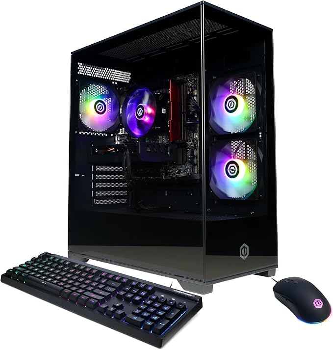 CyberPowerPC Gamer Xtreme VR Gaming PC, Intel Core i5-13400F 2.5GHz, GeForce RTX 5060 8GB, 16GB DDR5, 1TB PCIe 4.0 SSD, WiFi Ready y Windows 11 Home (GXiVR8060A40)