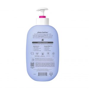 eos Shea Better Loción corporal Vanilla Cashmere, cuidado de la piel con humedad las 24 horas, ligera y no grasosa, karité natural, vegano, loción corporal de vainilla, 16 onzas líquidas