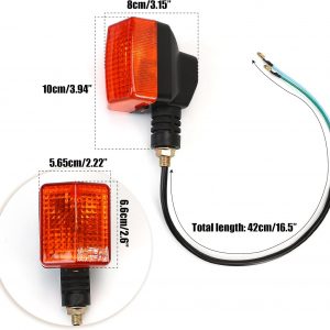 2 Pairs Motorcycle Turn Signal Light Indicator Halogen Lamp For XR650L 1993-2020 For Honda XR250L 1991-1996 Rear Lights Lamp Indicator Winker Blinker Replacement