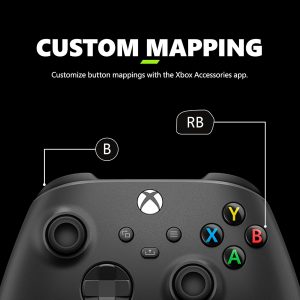 Xbox Wireless Gaming Controller (2025) – Carbon Black – Play on Xbox, Windows, Android, iOS, FireTV Sticks, Smart TVs, VR Headsets