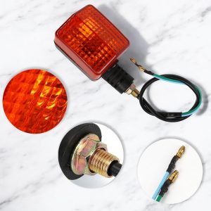 2 Pairs Motorcycle Turn Signal Light Indicator Halogen Lamp For XR650L 1993-2020 For Honda XR250L 1991-1996 Rear Lights Lamp Indicator Winker Blinker Replacement