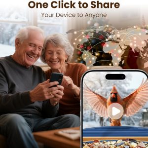 Comedero inteligente para pájaros con cámara, cámara de alimentación de pájaros UHD de 2.5 K con energía solar, identificación AI sensible, video de captura de alertas instantáneas