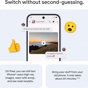 Google Pixel 10 Pro - Unlocked Android Smartphone - Gemini AI Assistant, Triple Rear Camera System, Fast-Charging 24+ Hour Battery, and 6.3" Super Actua Display - Moonstone - 128 GB (2025 Model)