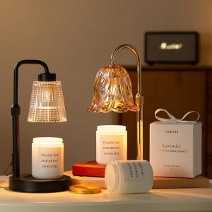 Lámpara calentadora de velas con temporizador regulable, altura ajustable, regalos de inauguración de la casa, decoración de habitación del hogar, regalos de cumpleaños para mujeres y mamá,