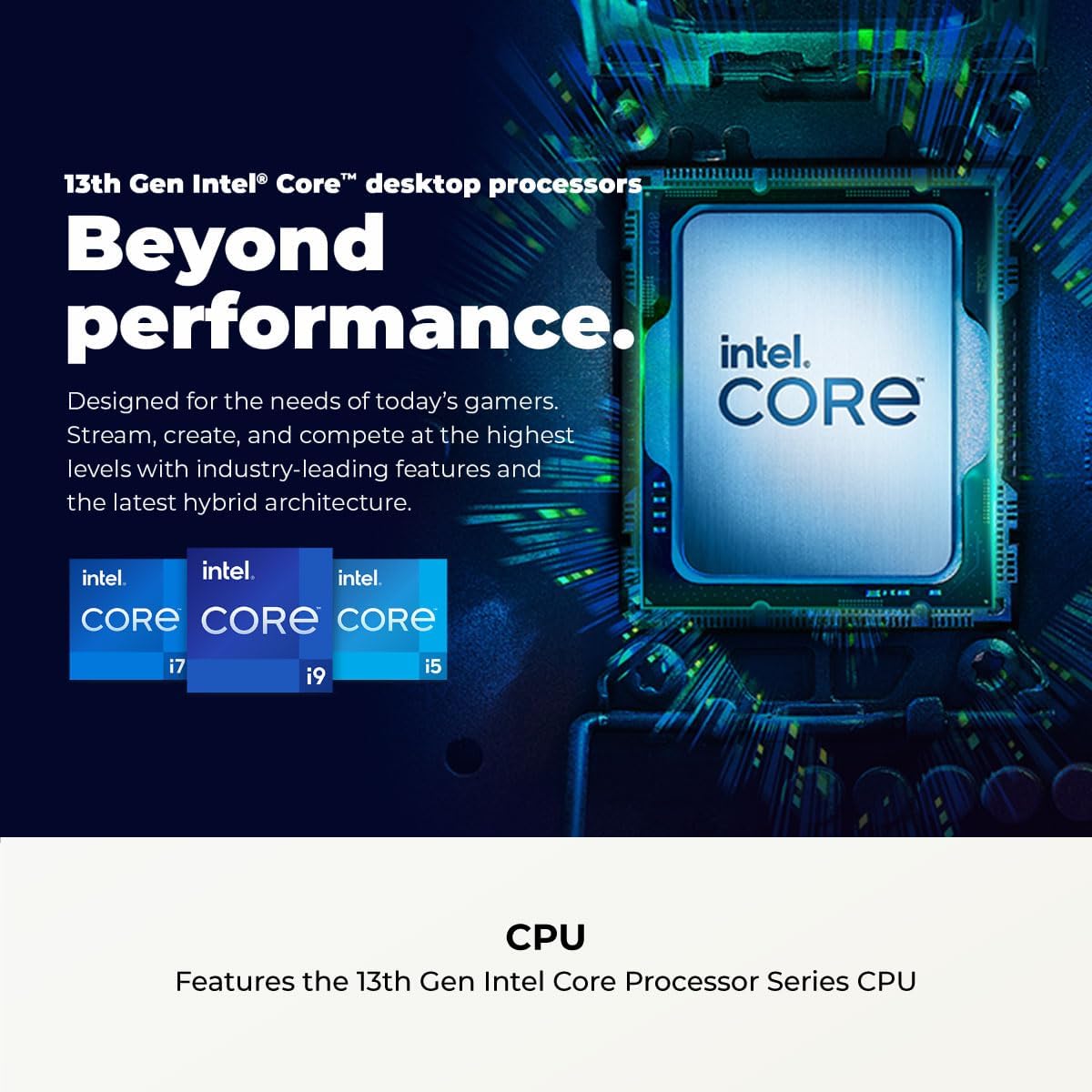 CyberPowerPC Gamer Xtreme VR Gaming PC, Intel Core i5-13400F 2.5GHz, GeForce RTX 5060 8GB, 16GB DDR5, 1TB PCIe 4.0 SSD, WiFi Ready y Windows 11 Home (GXiVR8060A40)