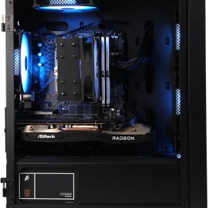 MXZ Gaming PC Computer R7 5700X3D, RTX4060, 16G DDR4, NVME 1 T, B450,6RGB Fans,Windows 11 Pro Ready to use, Gamer Desktop Computer(R7 5700X3D| RTX4060)