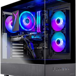 Skytech Gaming Azure 3 Gaming PC, Intel i5 14400F 2.5GHz, NVIDIA RTX 5060, 1TB NVMe SSD, 32GB DDR5 RAM 6000, 650W Gold PSU, Wi-Fi, Win 11, Desktop