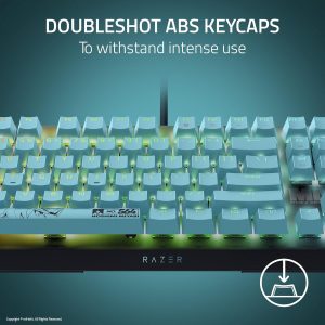 Razer BlackWidow V4 X Teclado mecánico para juegos: interruptores verdes táctiles y clicky - 6 teclas macro - Chroma RGB - Teclas ABS Doubleshot - Amortiguación de sonido y estabilizadores - Zenless Zone Zero Edition