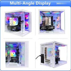 High End Desktop Computer | Ryzen 7 5700X + RTX 5060 8G | 32GB DDR4 + 1TB SSD | WIFI6| Streaming Office VR Home Video 5K Editing Gaming PC